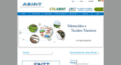 Desktop Screenshot of abint.org.br