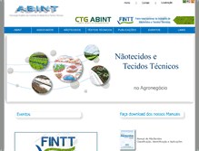 Tablet Screenshot of abint.org.br